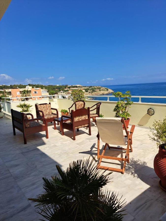 Seaview Flora'S Luxury Apartment-300Meters From The Beach Rethymno Esterno foto