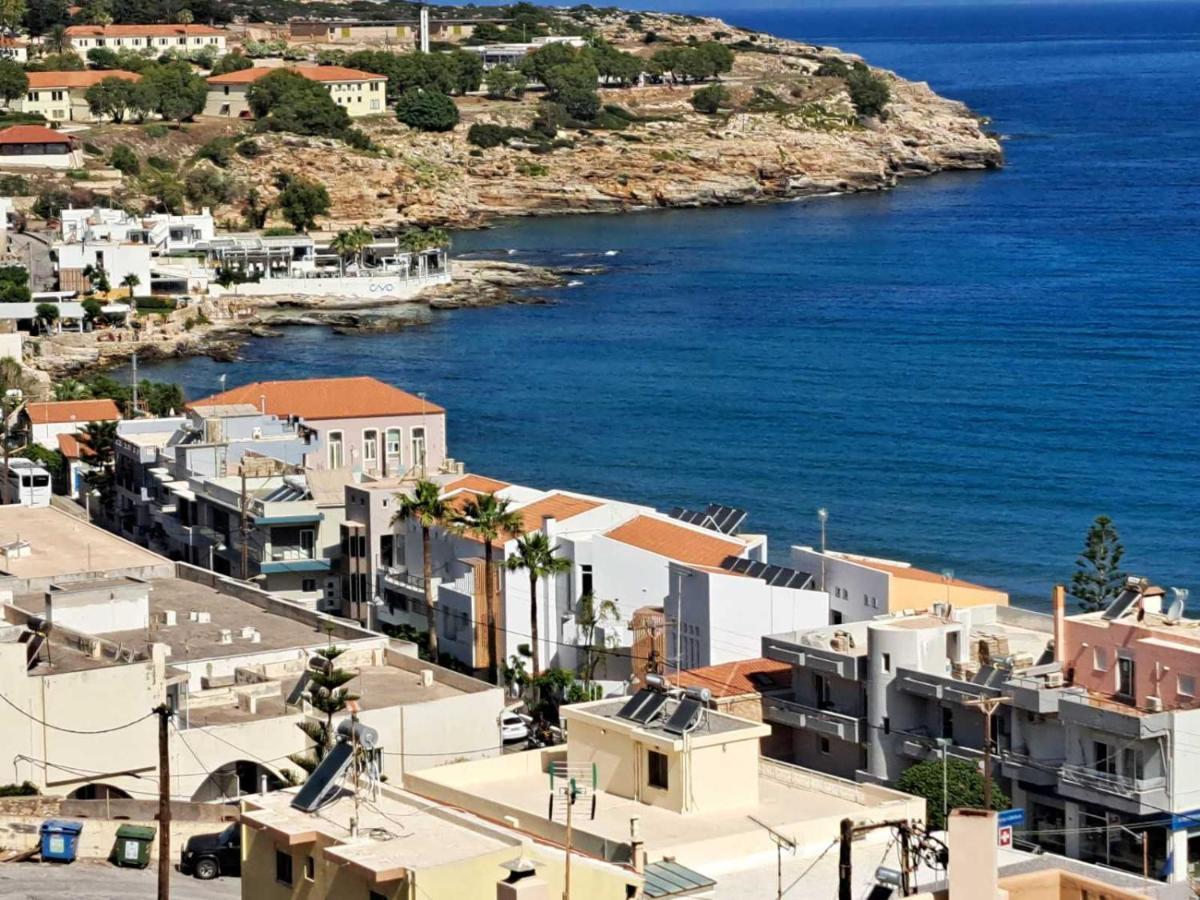 Seaview Flora'S Luxury Apartment-300Meters From The Beach Rethymno Esterno foto