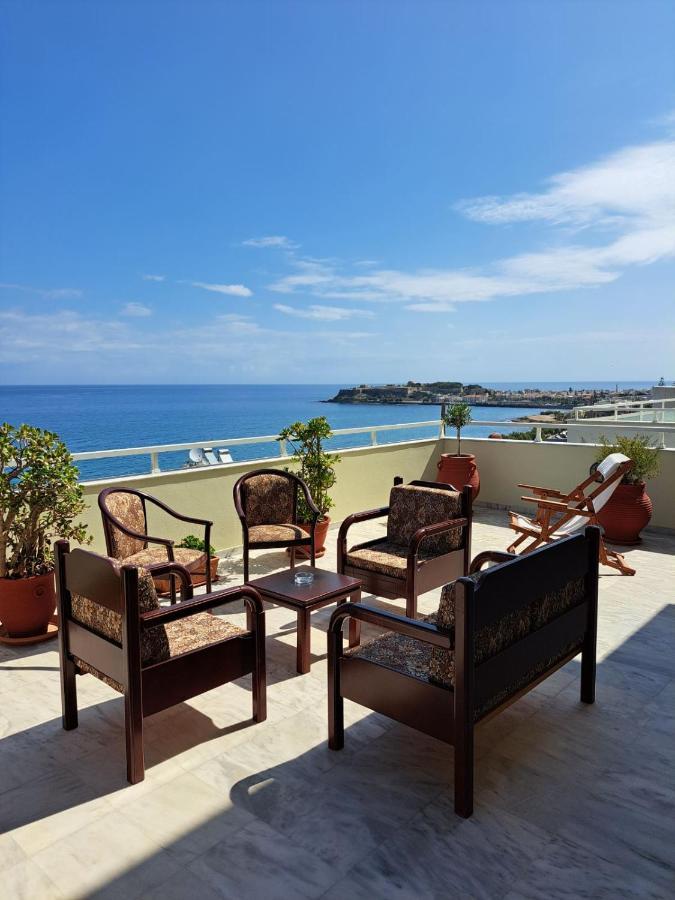 Seaview Flora'S Luxury Apartment-300Meters From The Beach Rethymno Esterno foto